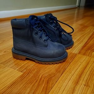 Toddler Boy's Navy Timberland Boots Sz 5